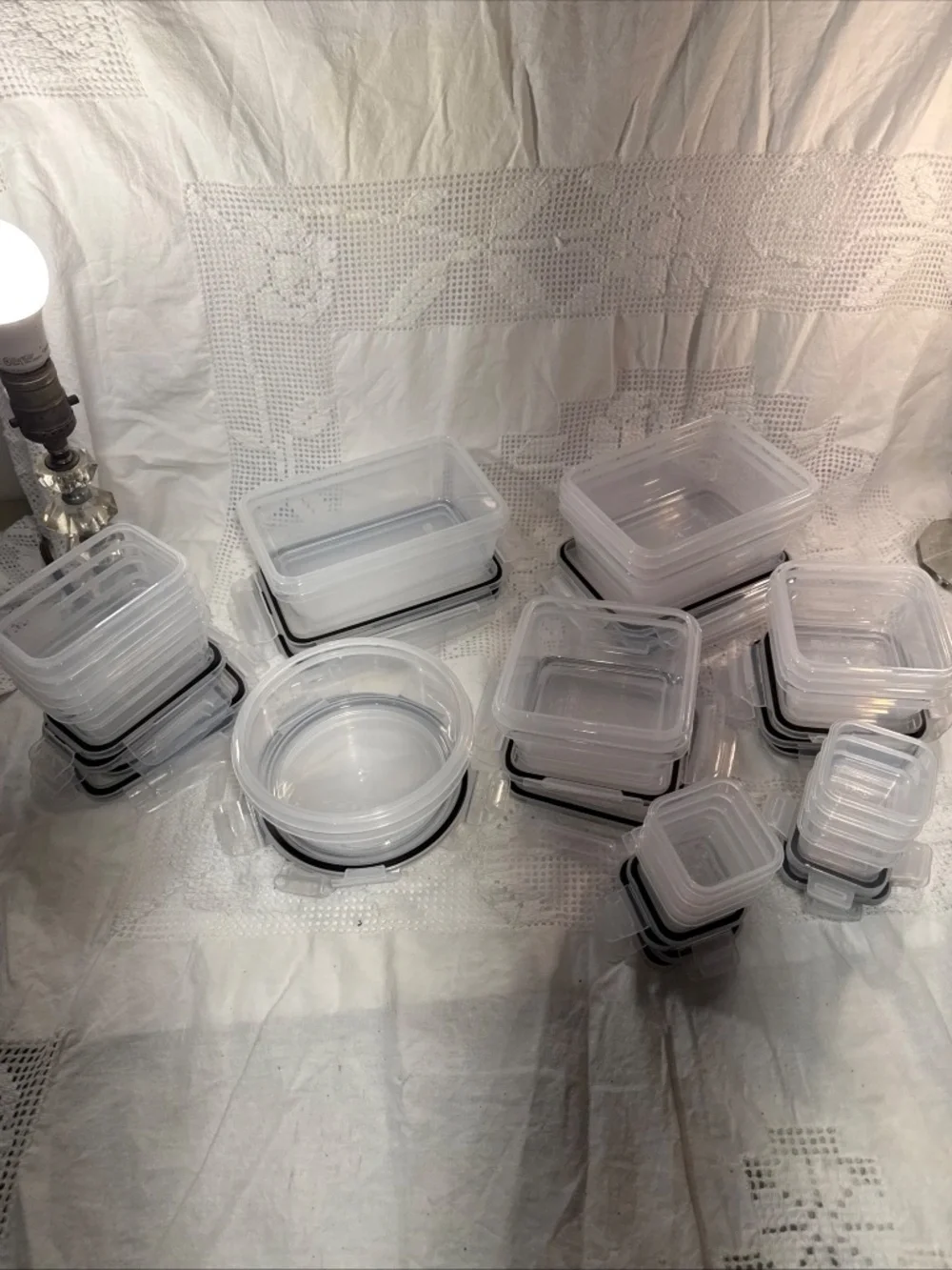 Plastic Storage Containers with snap lids